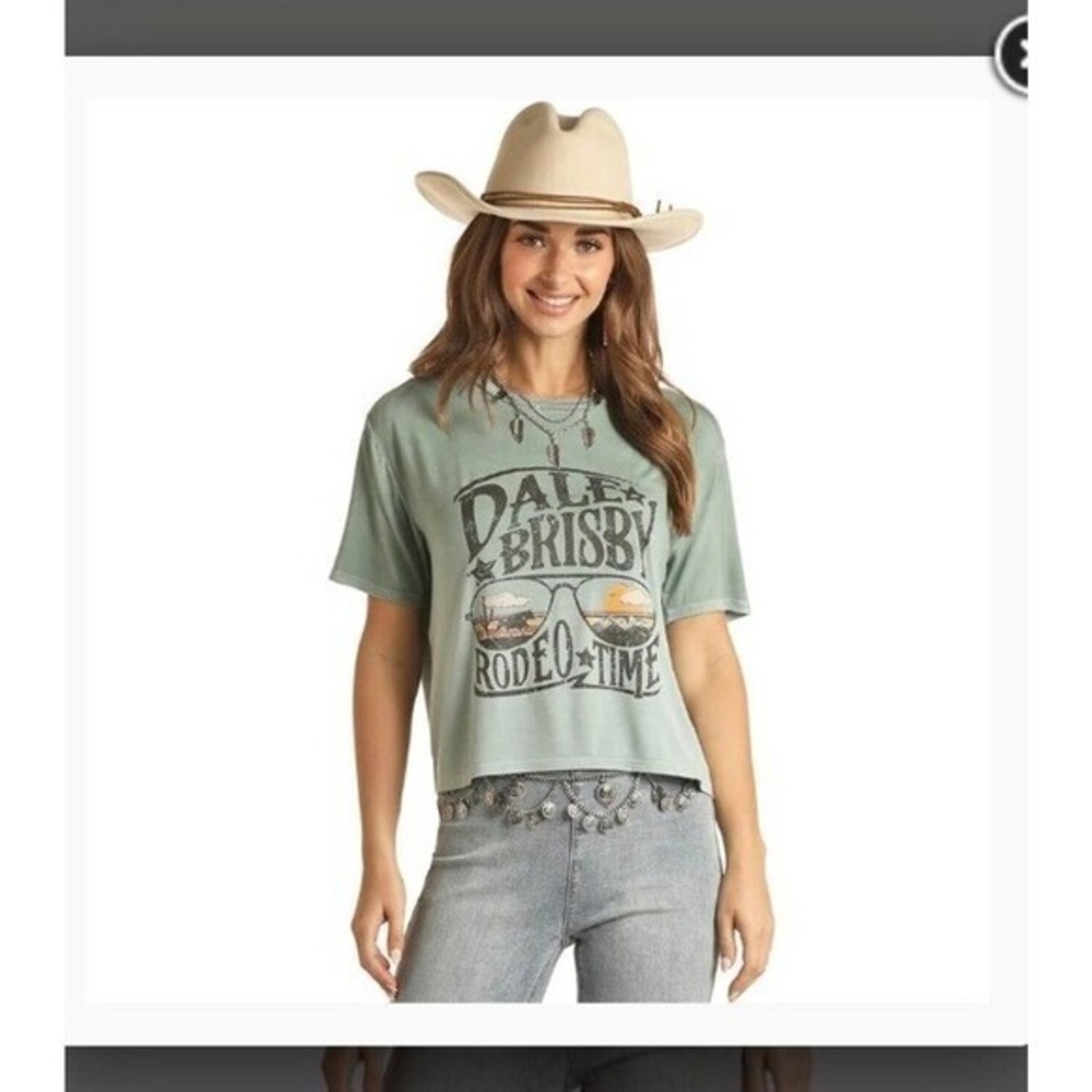Rock & Roll Ladies Dale‎ Brisby Boxy Tee RRWT21RZOH
